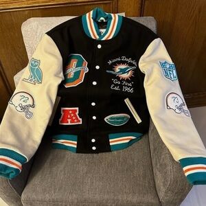 OVO x NFL Miami Dolphins Varsity Jacket